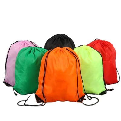 China Eco-Friendly And Economical Recycled 210D Polyester Drawstring Backpack Bag As Gifts Drawstring Bag for sale