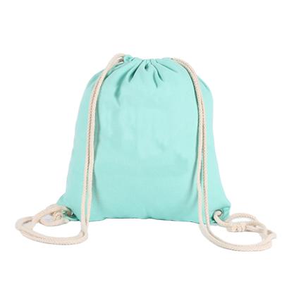 China Cheap Fashion Customized Polyester Rope Handle Bag Or Drawstring Cotton Canvas Backpack for sale