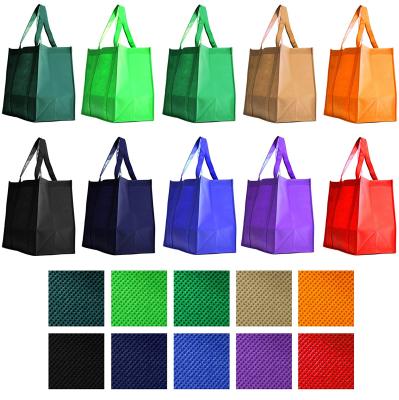 China Custom Supermarket Eco-Friendly Tote Shopping Folding Ecological Logo Promotional Bag Non Woven Reusable Grocery for sale