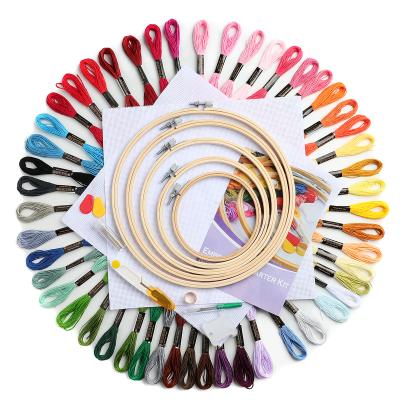 China China AMAZONE FBA Awl Needle Embroidery Kit Handmade Embroidery Starter Cross Stitch Kits for sale