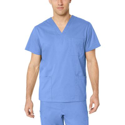 China High Quality Elastic V-neck OEM Men's Quick Dry Stretch Scrub for sale