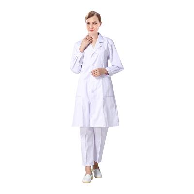 China Unisex Designs High Temperature Resistant Long Sleeve Comfortable 100% Cotton Lab Coat for sale