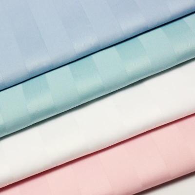 China Antistatic Stripe Satin Fabric For Bed Sheets Stripe Satin Fabric For Bed Sheets for sale