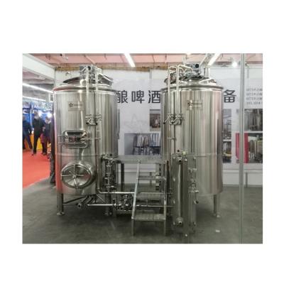 China Hotels Stainless Steel 10HL 1000L 3000L Beer Cooling Jacketed Insulated Conical Fermentation Tank for sale