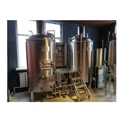 China Hotels 500l 1000l industrial beer brewing machine craft beer brewery restaurant beer brewing equipment turnkey system for sale