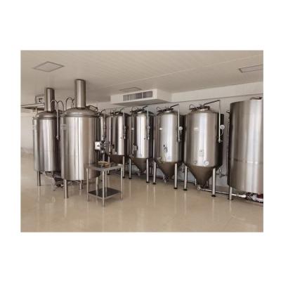 China Hotels 500l Beer Brewery Equipment 4 Vessel 304 Stainless Steel Craft Beer Brewery Equipment Turnkey Project for sale