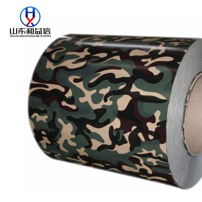 China Camuflaje de color revestido con chapa de hierro Prepintado de acero PPGI Rollo de acero en venta