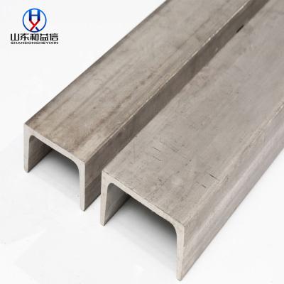 China Barras de canal laminadas a quente de aço U para material de construção U 50x25 Dimensões à venda