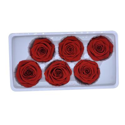 China Lasting Yunnan Factory Directly Sell Best A Grade Rose Forever Everlasting Flower 5-6 cm Rose Buds Preserved Rose Head for sale