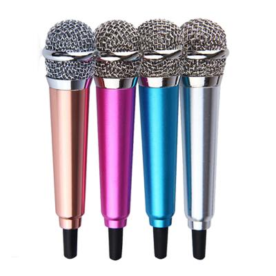 China Mini Exquisite Microfono Para Smartphone Mini Mic Wire Microphones For Singing for sale