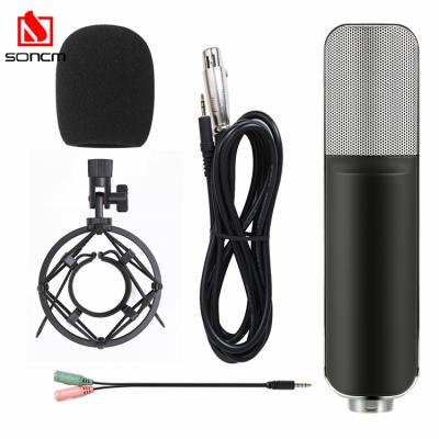 China Unidirectional Vocal Cardioid Condenser Microphone Tuned with Sound Card for sale