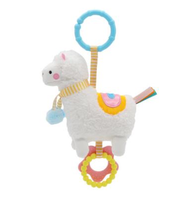 China Newborn Stroller Pendant Alpaca Pendant With Gum Rattle for sale