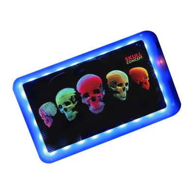 China China Custom Fashion Portable Lighted Tray Operation Panel LED Cigarette Smoking Tray for sale