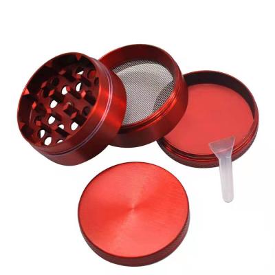 China Classic Custom Tobacco Grinder Uv Laser Logo Printing Smoking Accessories Wholesale 4 Layers Zinc Alloy Herb Weed Grinder for sale