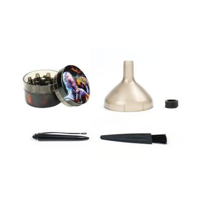 China Snuff New Design Herb Grinder Rolling Tool Kit Cigarette Pre Rolled Cone Maker Roller With Herb Grinder for sale