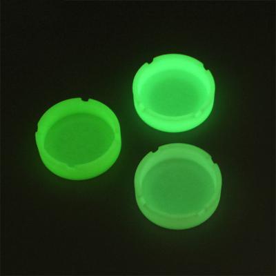 China Led Ashtrays Wholesale Silicone Luminous Portable Ashtray Cheap Eco-friendly Waterproof Car Ashtrays For Weed Glow In The Dark for sale