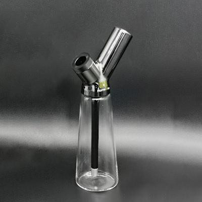 China Glass Pipes Smoking Weed 2021 New Design Glass Water Pipes Smoking Aluminum Herb Weed Water Smoking Pipes Bowl Tobacco Pipe Custom for sale