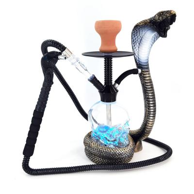 China New Design Premium Luxury Aluminum Skulls Snake Style Hookah Shisha Smoke Bar Tobacco Bar Cafe Main Collection for sale