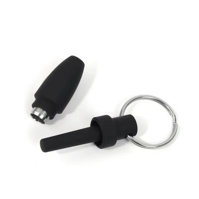 China CLASSIC Cigar Cutter Punch Cigar Drill Sharp Hole Opener Key Chain Size Portable Cigar Blade Size Screw Out Stainless Steel Puncher for sale