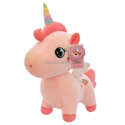 China Home Sofa Custom Toy Plush Soft Toy Unicorn Pink Stuffed Animal Unicorn Plush Pillow Eco-friendly Material Toys For Kids for sale