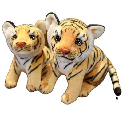 China Simulation Tiger Plush Design Your Own Eco-Friendly Material Cute Plush Toy Lifelike Tiger Stuffed Animal Plush Toy for sale