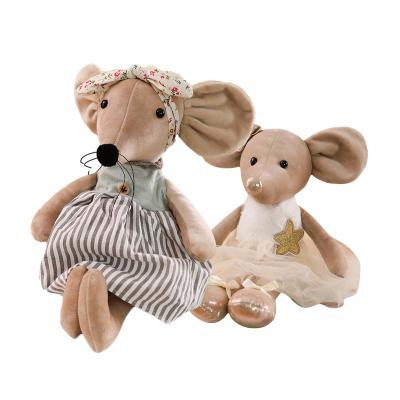 China Bert Cute Series Rat Ballet Toy Large Mouse Plush Ears Mouse Plush Toy Gift for sale