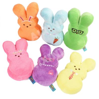 China Home Decoration / Gift Stuffed &Plush Toys Animals Custom Logo Peeps Rabit Plush Bunny Easter Peeps Plush Toys for sale