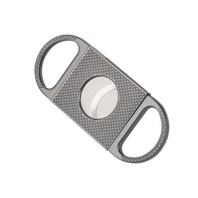 China High Quality Double Blade Cigar Cut Stainless Steel Blade Stretch Cigar Cutter for sale