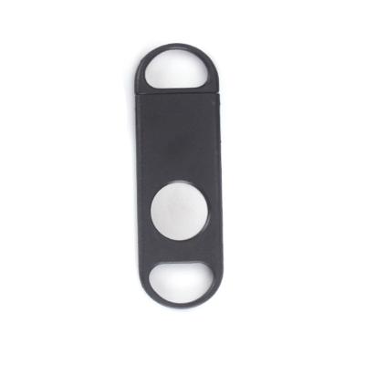 China Mini Made in Gift Custom Black Cigar Cutter Accessories Cigar Cutter China Logo Plastic Cigar Cutter for sale