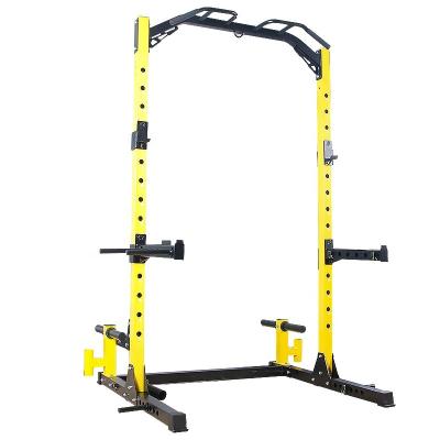 China Smith Machinegym Equipment Squatting Rack Trainer Adjustable Power Rack Exercise Weightlifting Modern Multifunctional Barbell Rack for sale