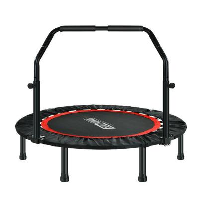 China Without Protective Net Hot Selling Trampoline Manufacturers Cheap Kids Safety Trampoline With Handle Bar Fitness Trampoline For Park for sale