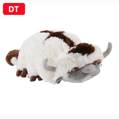 China Factory Wholesale Toys Large Appa Avatar Cattle Bull Cow Custom Plush Toys Logo Personalized Soft Plushies Giant Sit for sale