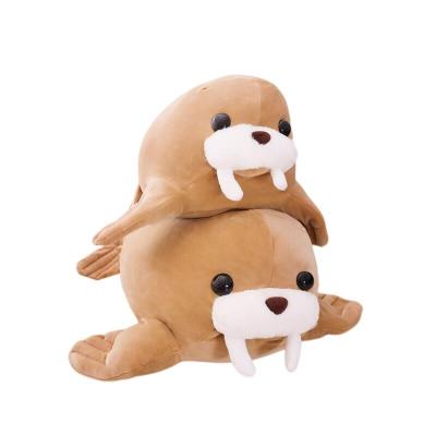 China Toy Wholesale Bulk Cute Factory Logo Personalized Soft Sea Walrus Morse Plushies Plushies Stuffed Animals Cushion Pillow for sale