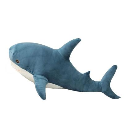 China Toy Wholesale Bulk Factory Custom Logo Personalized Soft Gift Shark Plushies Plush Toys Stuffed Animals Pillow For Kid Child for sale