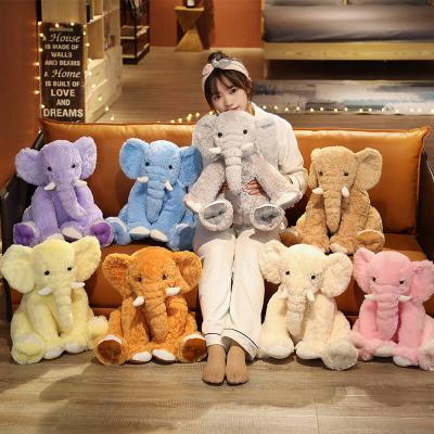 China Custom Toy Wholesale Bulk Factory Fluffy Logo Gift Personalized Soft Elephant Plushies Plush Toys Stuffed Toys for Kid Child Baby for sale