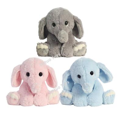 China Toy Wholesale Factory Custom Logo Gift Personalized Soft Cute Little Elephant Plushies Plush Toys Stuffed Animals For Kid Child Baby for sale