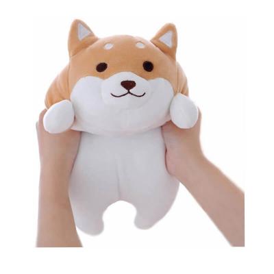 China Toy Wholesale Factory Custom Logo Personalized Shiba Inu Dog Puppy Plushies Soft Lying Plush Toys Stuffed Animals Sit Cushion for sale