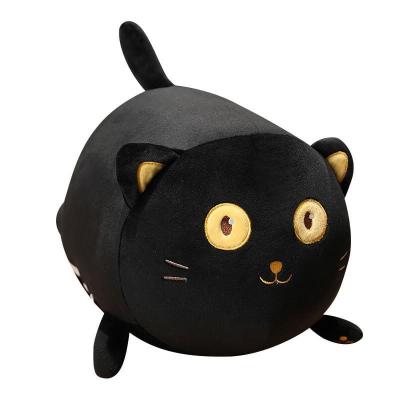 China Toy Wholesale Factory Custom Logo Personalized Cute Soft Black Cat Cushion Pillow Plushies Plush Toys Stuffed Animals For Kid Kid for sale