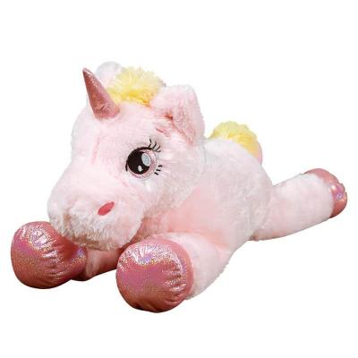 China Custom Logo Animals Personalized Pink Rainbow Colorful Unicorn Plushies Plush Toys Stuffed Factory Wholesale Bulk Soft Kid's Toy for sale