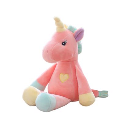 China Custom Logo Personalized Rainbow Colorful Unicorn Plushies Stuffed Animals Toys Factory Wholesale Bulk Soft Kid's Toy for sale