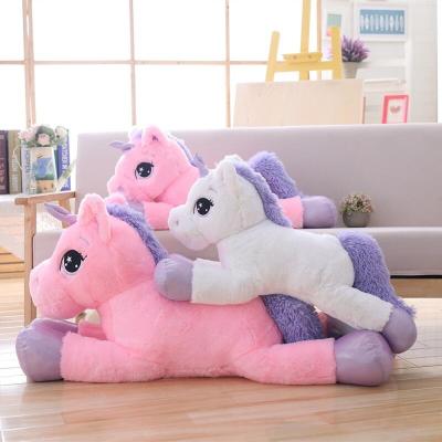 China Toy Wholesale Bulk Factory Custom Logo Personalized Soft Pink Unicorn Plushies Stuffed Animals Gift for Kid Child Baby for sale