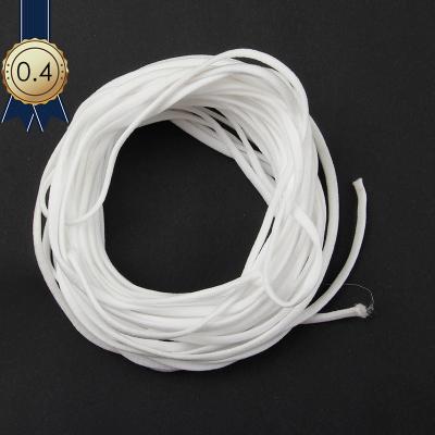 China environmental protection White raw materials round elastic cord earloop rope for sale