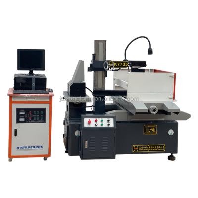 China Building material shops DK7735 high speed wire cutter cnc edm wire cutting edm machine with stepper motor for sale