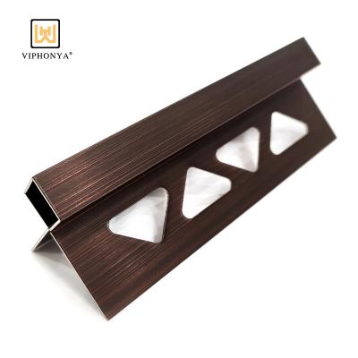 China Viphonya 8K Modern Mirror Q Shape Decorative Listello Tile Trim for sale