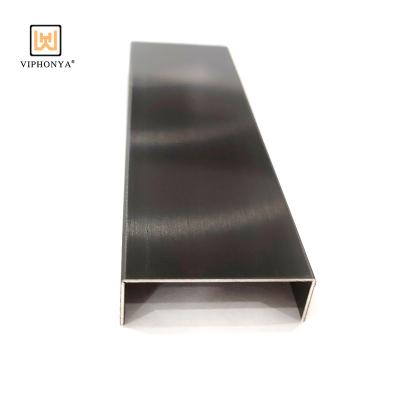 China Good Quality Modern Stainless Steel Profile U Shape Tile Trim For Ceiling Decoration Metal Viphonya Profile for sale