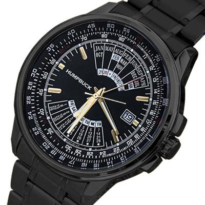 China HUMPBUCK Calendar Brand Stainless Steel Band Japan Movt Watch Men Luxury Full Clock Relogio Montre Homme Mens Wrist Watch for sale