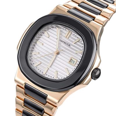 China HUMPBUCK date automatic wristwatch watches men watch 2021 clock men branded sport unique waterproof stylish watch good for sale