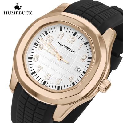 China HUMPBUCK Japan automatic date quartz watches Geneva high quality men's business brand wrist watch square watch men for sale