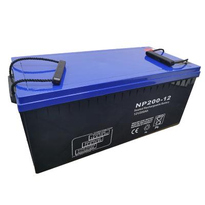 China Solar PV Battery 12v 200ah VRLA Gel Storage Batteries Deep Cycle Solar System Batteries for sale