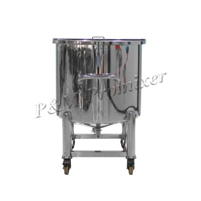 China Liquid Or Cream Movable Stainless Steel Storage Tank Shampoo Storage Tank for sale